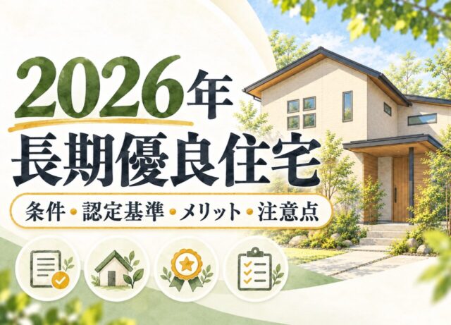 長期優良住宅の認定条件を紹介する2026年版コラムのサムネイル